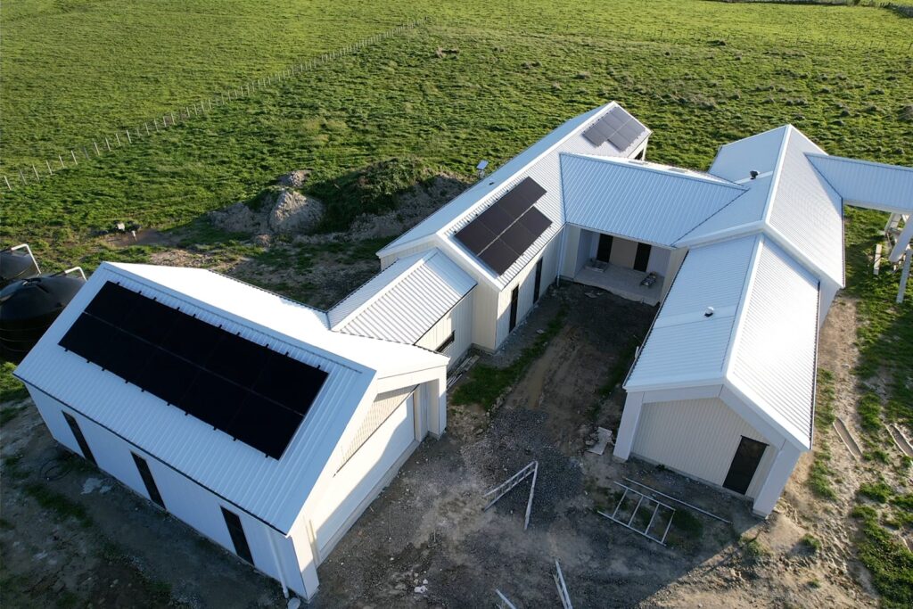 solar panel installation on white house in Palmerston North